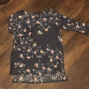 Pretty Floral Lauren Conrad Tunic Top
